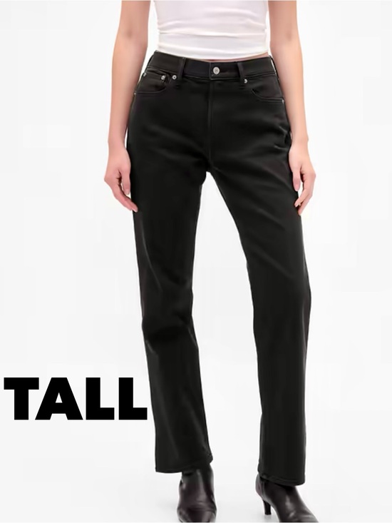 GAP Denim - GAP black high rise 90s slim straight jeans 27T